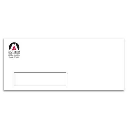 Picture of Monteith #10 Envelope, Window, Temple, 2500/box