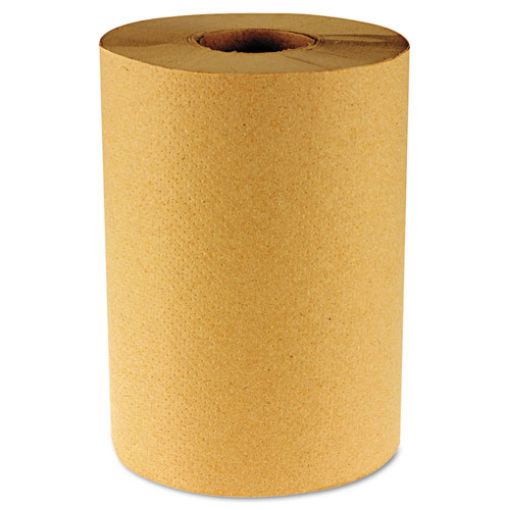 Picture of Hardwound Paper Towels, Nonperforated, 1-Ply, Natural, 8" x 800ft, 2" Core, 6 Rolls/Carton
