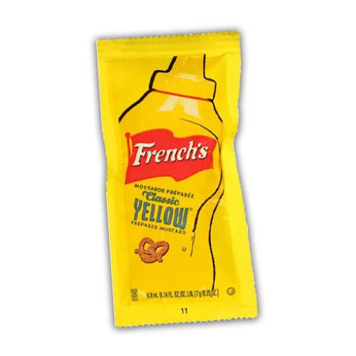 Picture of French's Mustard Single Serve Packets, 500 per carton