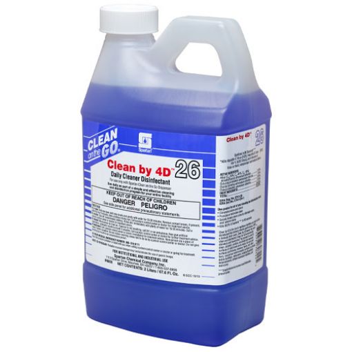 Picture of Clean by 4D Healthcare Disinfectant, Clean on the Go Dilution Control, 2 Liter Bottle, 4 per Carton