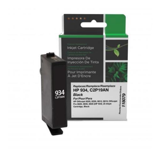 Picture of Clover Remanufactured Black Ink Cartridge for HP 934 (C2P19AN)