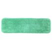 Picture of Flat Microfiber Mop Head, Green, 18", 12 mop heads/carton