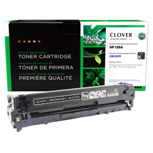Clover Imaging Remanufactured Black Toner Cartridge for HP 128A