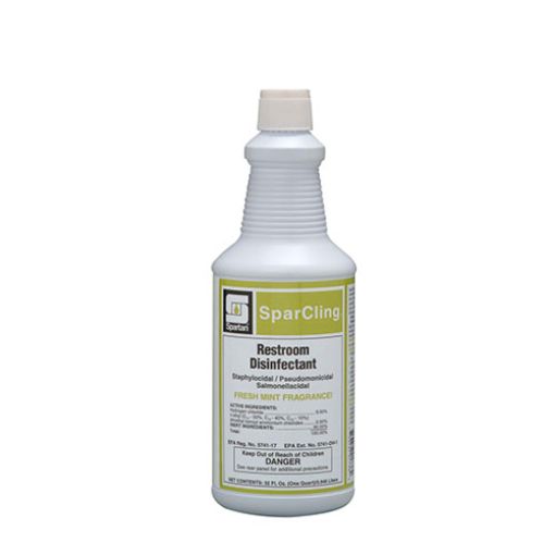 SparCling Restroom Disinfectant Cleaner, Quart, 12 per Carton
