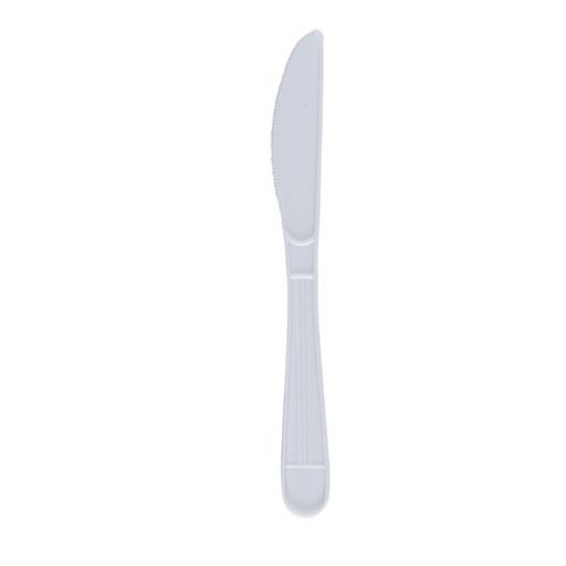 Wrapped Heavy Weight Polypro Knives, White, 1000 per carton