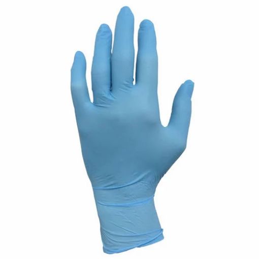 ProWorks Industrial Nitrile Gloves, Powder Free, 3 Mil, Size XL, Blue, 100 per box, 10 boxes per carton