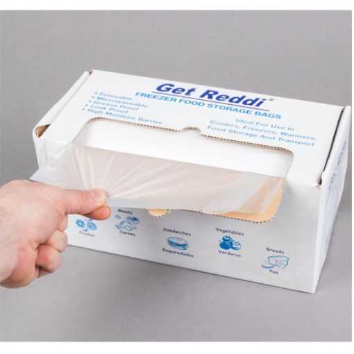 Plastic Half-Size Bun Pan Cover on a Roll, 18" x 24", 250 per Roll, 1 Roll