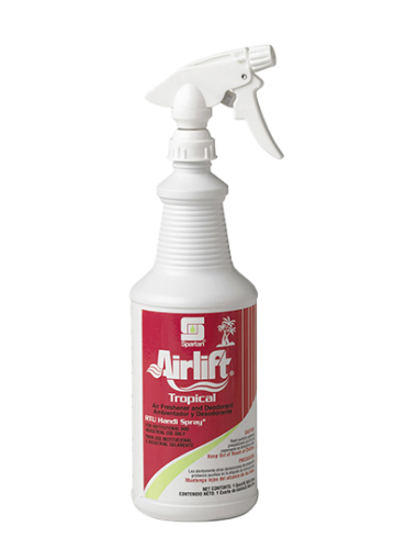 Airlift Tropical Air Freshener, Quart Spray Bottles, 12 Bottles per Carton