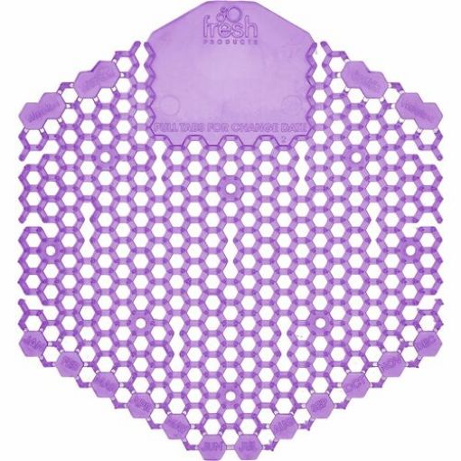 Picture of Fresh Products Wave 3D Urinal Screen, Lavender, 6 per Box