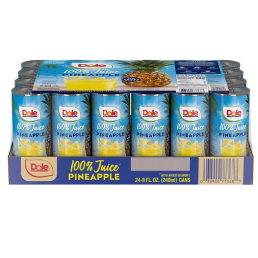 Pineapple Juice, 8 oz Cas, 24 per pack